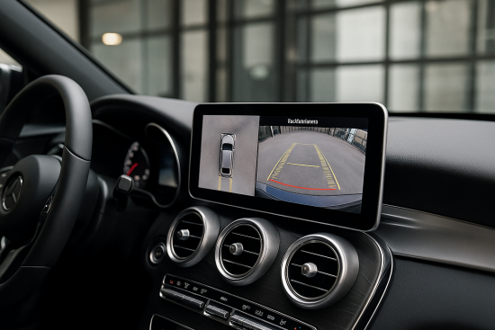 360° Kamera-Nachrüstung + Android-Display-Einbau (10,25" / 12,3") – Mercedes